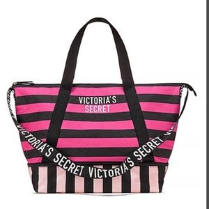 Victoria's Secret Bags - 🛍VS Striped Weekender Tote💕 Victoria's Secret Bags - 🛍VS Striped Weekender Tote💕